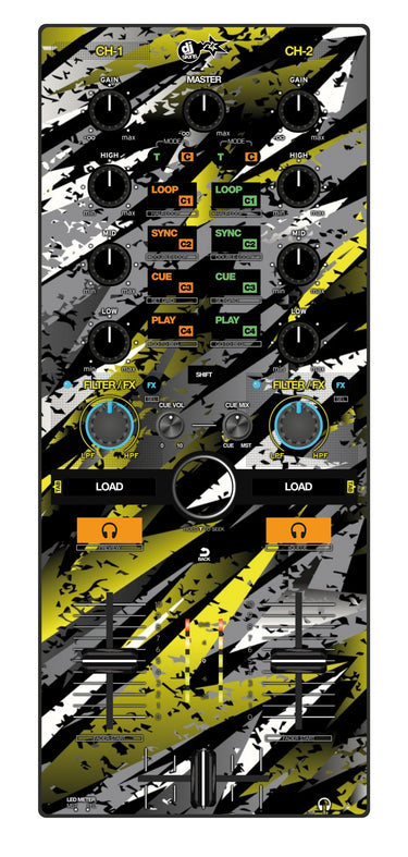Reloop Mixtour Skin Sparkasm Yellow